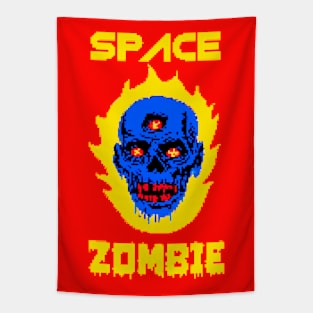 8-BIT SPACE ZOMBIE Tapestry