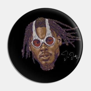 Justin Jefferson Minnesota Spy Glasses Portrait Pin