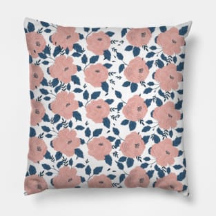 Pretty Pink Rose pattern Pillow