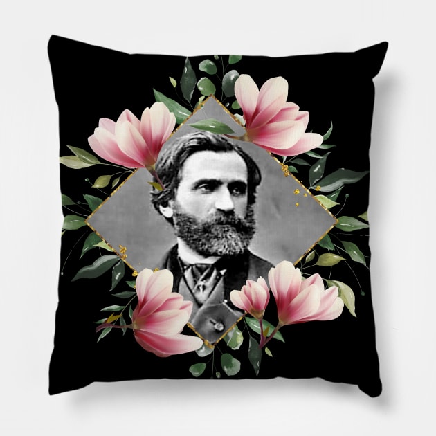 Giuseppe Verdi Pillow by TheMusicophile