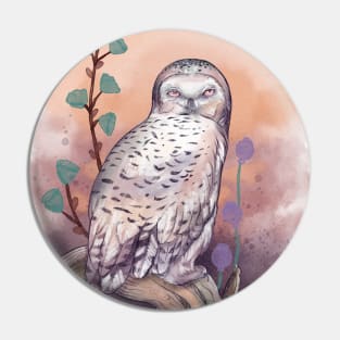 Snow Owl Pin