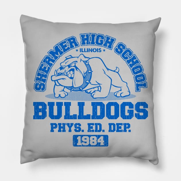 SHERMER HIGH SCHOOL Pillow by trev4000