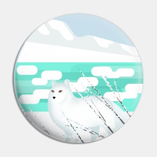 Arctic Fox - Cold but beautiful Pin