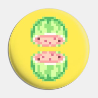 Pixel Watermelon Pin