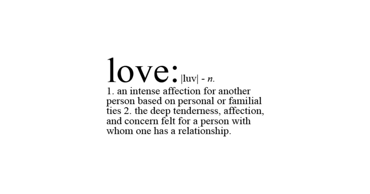 meaning of love in english