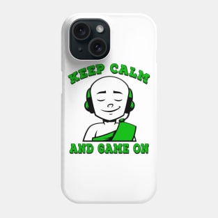 Keep Calm And Game On Green Phone Case