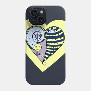 Freckled Moon Heart Phone Case