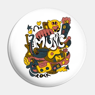 Music Doodle Pin