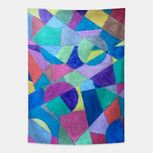 More Geometric Colors Tapestry