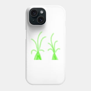 Green watercolor coconut tress art Phone Case