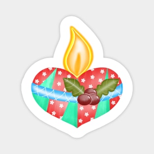 Cute christmas Candle Magnet