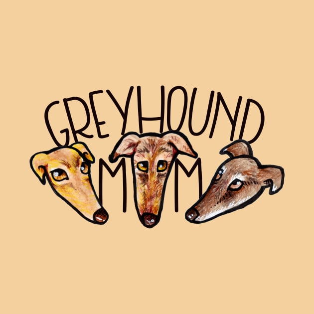 Greyhound Mom by bubbsnugg