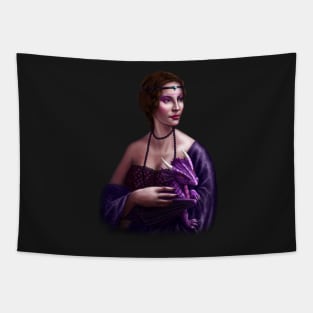 Lady with Draco Tapestry