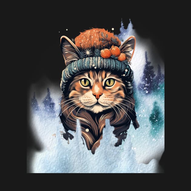 Winter Cat by Positive Designer