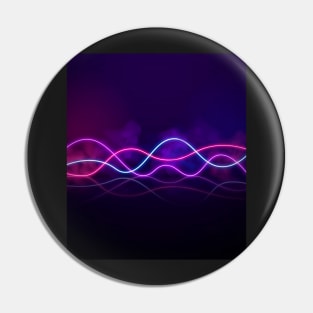 Abstract Ultraviolet Neon Lights Pin