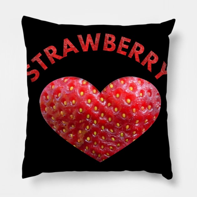 strawberry Pillow by FromBerlinGift