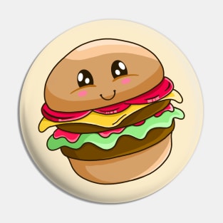 Cute Burger Pin