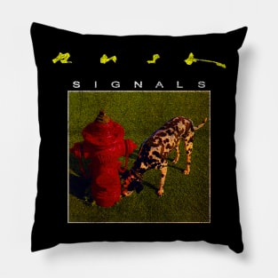 Rush Band Signals Distressed Pillow