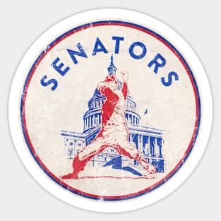 Vintage Baseball - Washington Senators (White Senators Wordmark) from  TeePublic