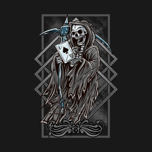 Grim Reaper Ace Of Spades T-Shirt