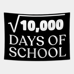 Math  Root 100th Day of School Teacher Kids 100 Days Tapestry