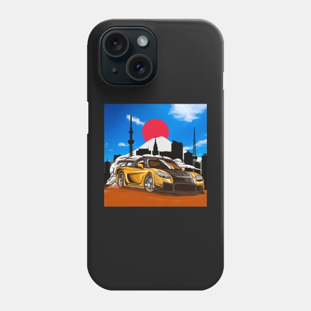 Tokyo drift rx7 Veilside Phone Case by MOTOSHIFT