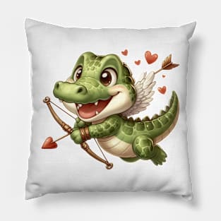 Valentine Love Crocodile Pillow