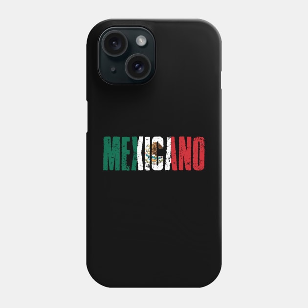 Mexicano Flag Vintage Phone Case by zurcnami