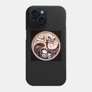 Yin Yang - Life Death Light Dark Upper World Underworld Phone Case