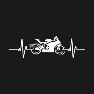 Sport Motorcycle Heartbeat T-Shirt