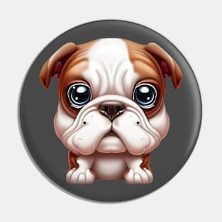 Barktastic American Bulldog Pin