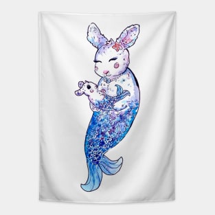 Merbunny With Baby Tapestry