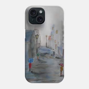 Rush Hour in The Rain Phone Case