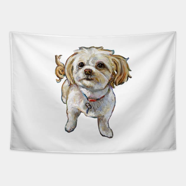 Murphy the Maltipoo Pattern Tapestry by RobertPhelpsArt