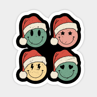 Retro Christmas Santa Claus Smile Face Magnet