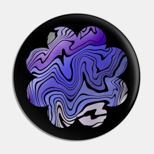 Purple Waves Pin