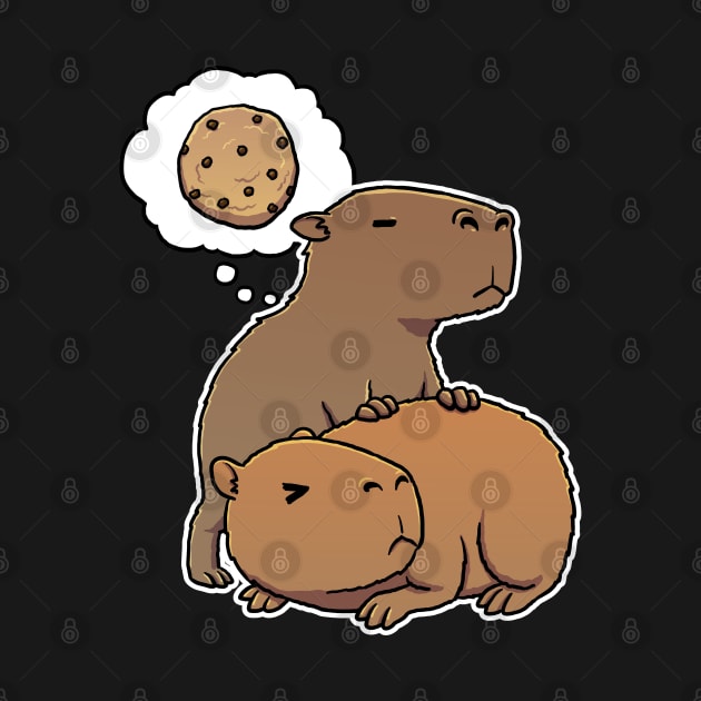 Capybara thinking about Cookies by capydays