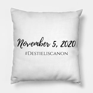 november 5, 2020 destiel is canon supernatural Pillow