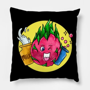 Milky Dragon Fruit Ball Pillow