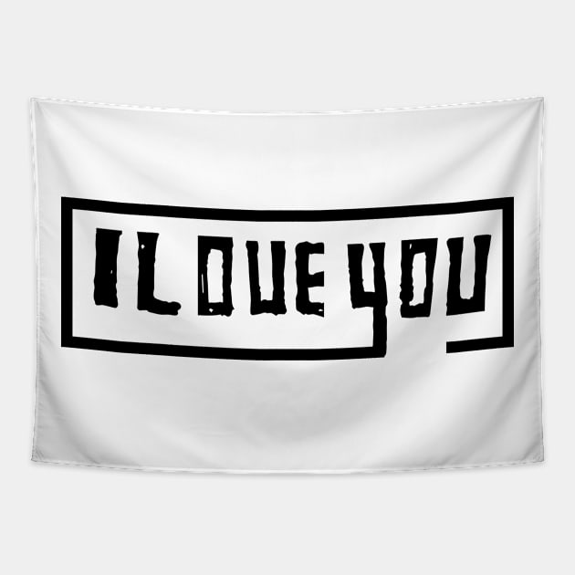 I LOVE YOU Tapestry by HAIFAHARIS