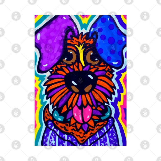 Floyd Soft Coated Wheaten Terrier Airedale Irish Cesky Kerry Blue Lakeland Welsh Norwich Dog Dogs by JackieCarpenterArt