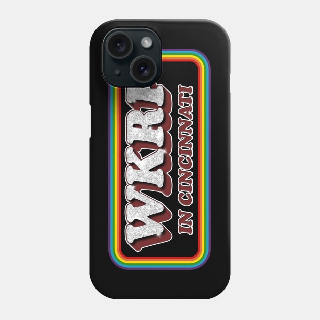 WKRP In Cincinnati Retro Rainbow FanArt Design Phone Case by darklordpug