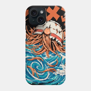 Black Dark Great Ramen off Kanagawa Phone Case