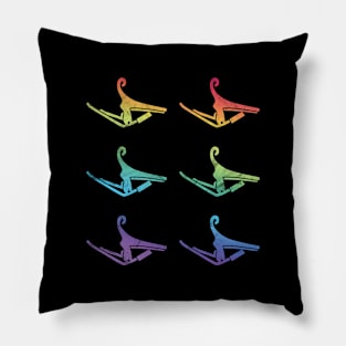 Guitar Capo Colorful Theme Pillow