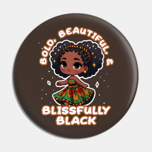 Black and Proud Pin