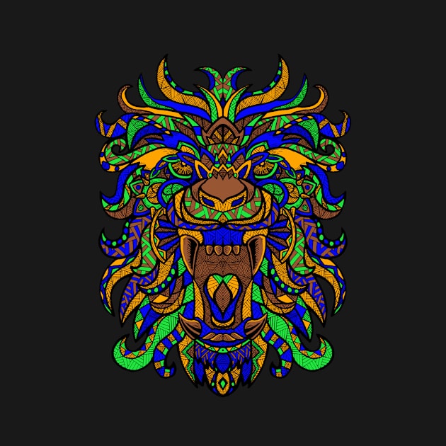 Lion Ornate by polkamdesign