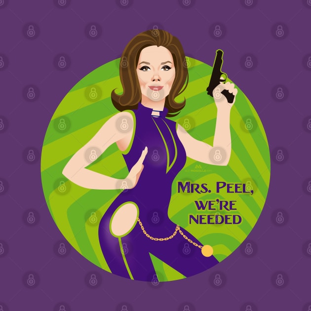 Mrs. Peel by AlejandroMogolloArt