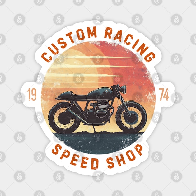 Custom Racing Speed Shop Magnet by Timeless Chaos