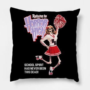 Return to Horror High 80s Cult Classic Horror Fan Art Pillow