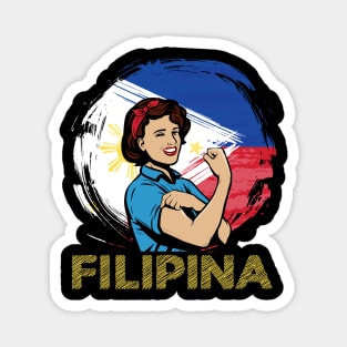 Filipina Philippines Flag Filipino Pinoy Pinay Gifts Magnet